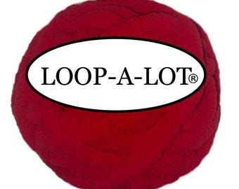 Red Chenille Yarn, Loop-A-Lot Chunky Yarn, Super Bulky #7~ Free Shipping Available ~