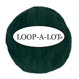 Forest Green Chenille Chunky Yarn: Loop-A-Lot, Super Bulky~ Free Shipping Available ~
