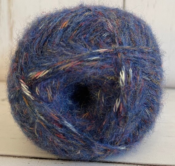 Loops & Threads Cozy Wool Merino Yarn. Knitting Supplies, Crochet Supplies.  Wool Blend Yarn Mustard, Berry Multi 