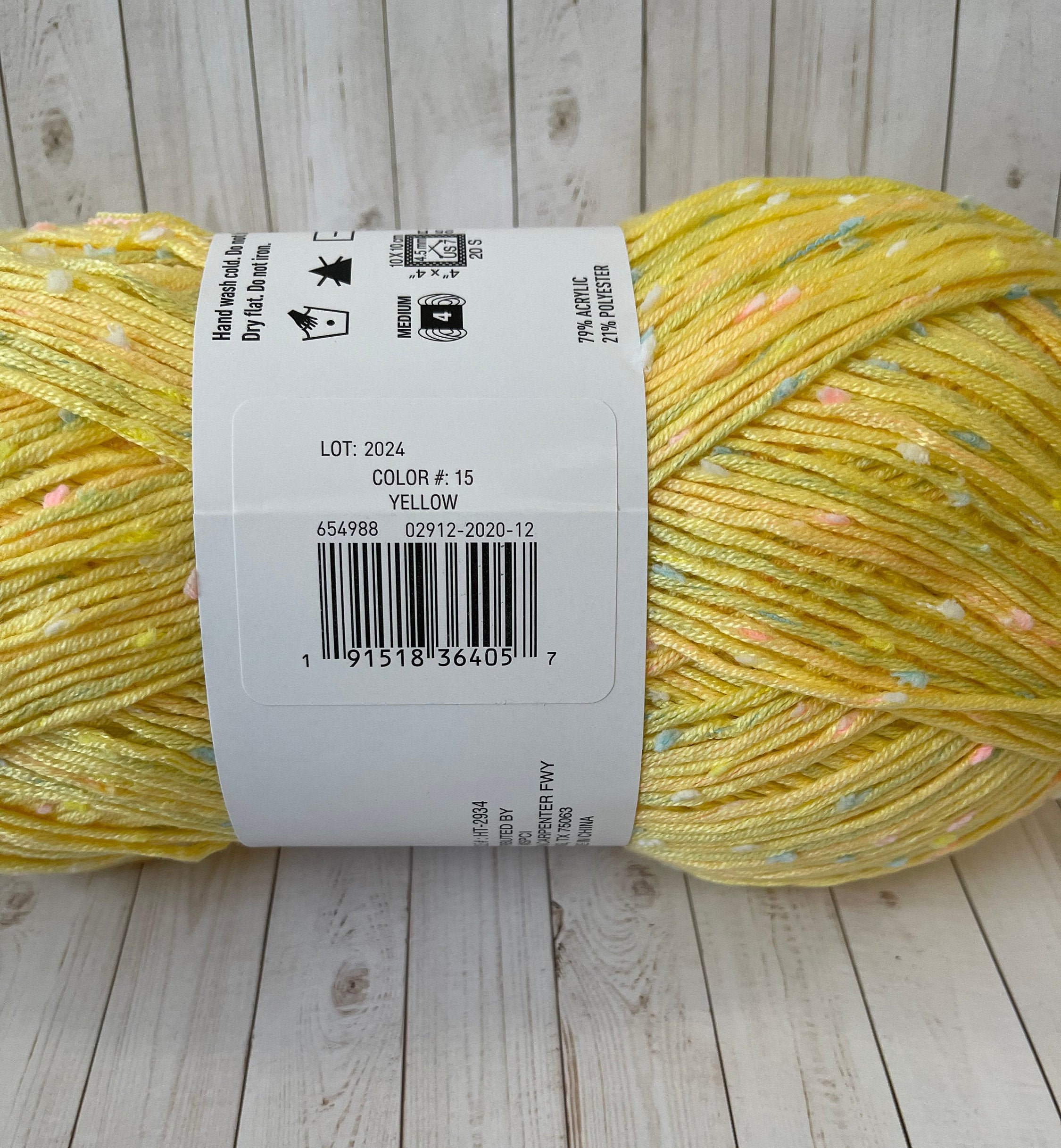 FLECKS YELLOW Loops & Threads 590 Yards/ 10.58 oz Etsy