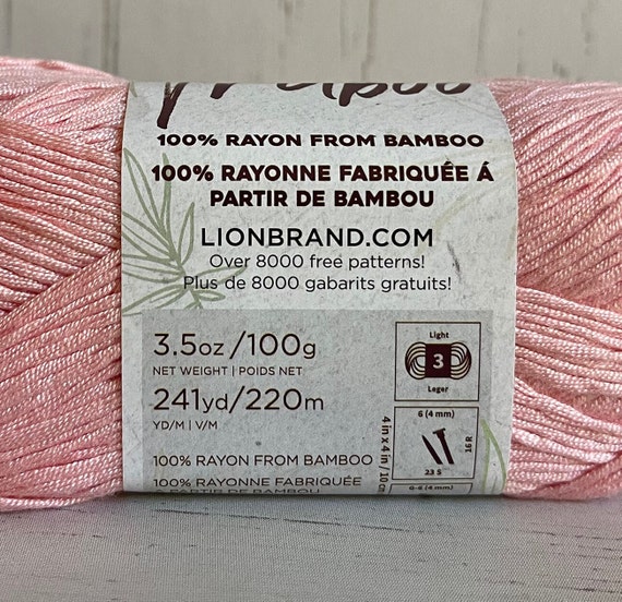 (Pack of 3) Lion Brand Truboo Yarn-Light Pink