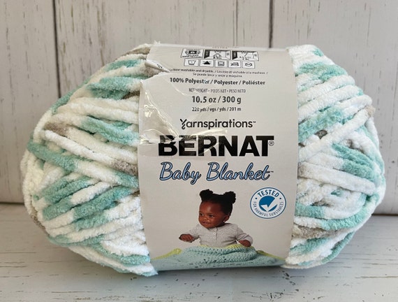 Baby-safe Sparkle Bernat Baby Blanket Yarn, Super Bulky 6, 10.5oz/220 Yds,  No-scratch Sparkle, Soft Polyester Chenille, Low & Fast Ship 