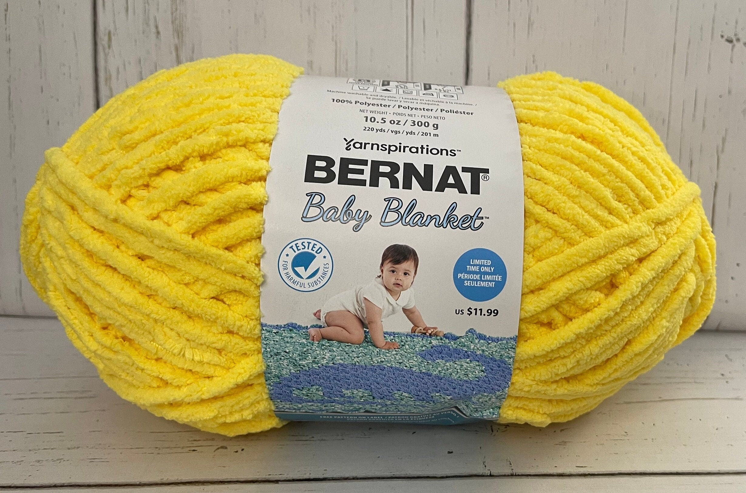 SUNNY Bernat Baby Blanket 10.5oz 300g 220 Yards 201m Super Bulky 6 Etsy
