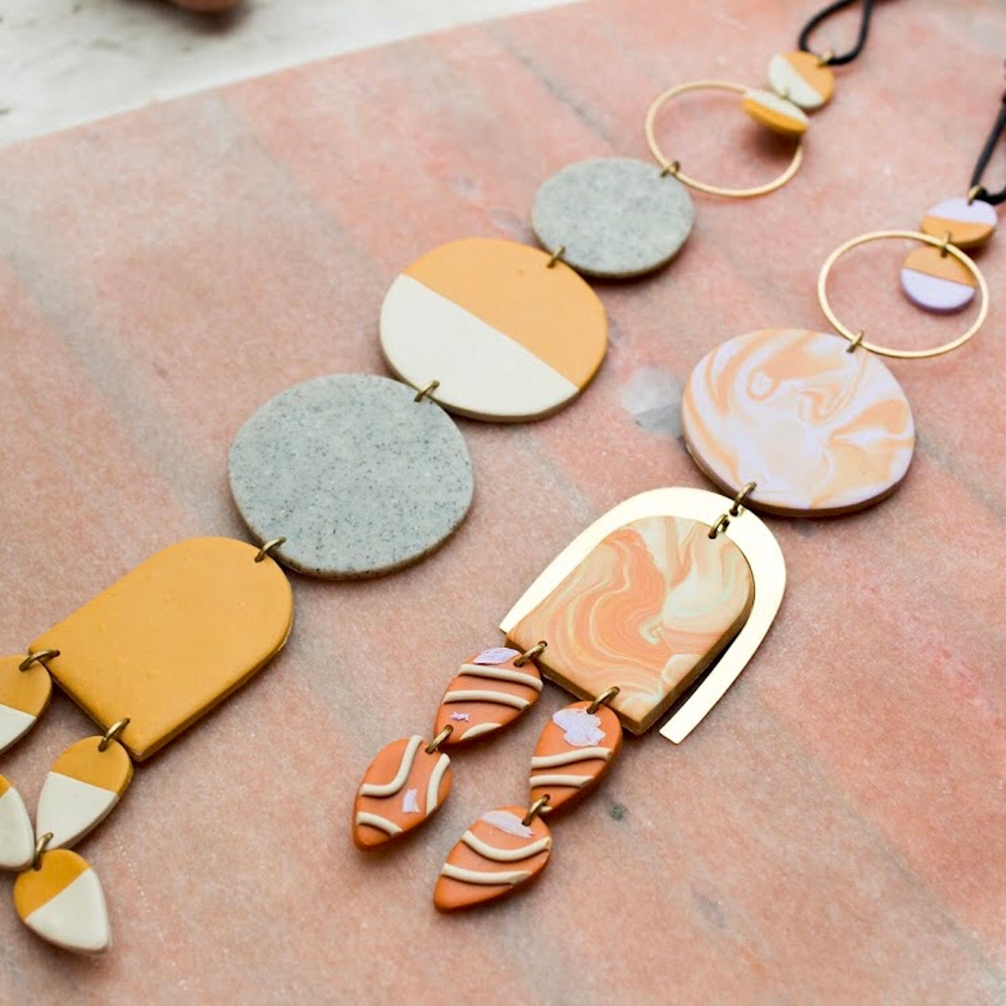 Handmade wall hanging. Clay wall hanging. Statement wall Etsy