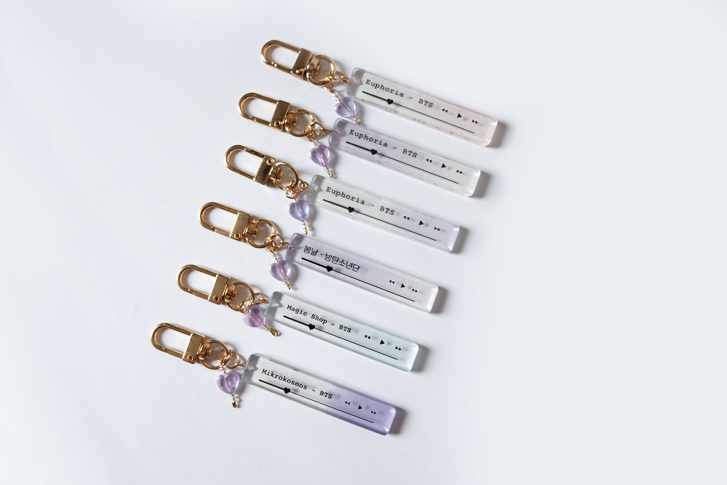 KPOP BTS Music Player Keychains Customizable