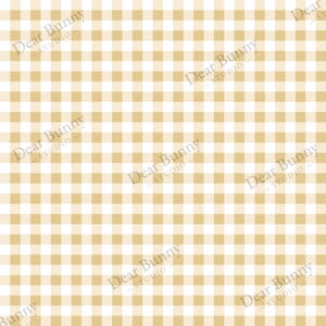 May include: A seamless pattern featuring a grid of alternating squares in white and a light tan color. The words "Dear Bunny - STUDIO" are diagonally printed across the image.
