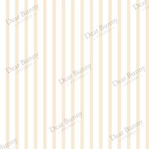 May include: A repeating pattern of vertical stripes in cream and off-white. The words "Dear Bunny - STUDIO -" are diagonally printed across the image in a light brown color. This design is suitable for various craft projects.