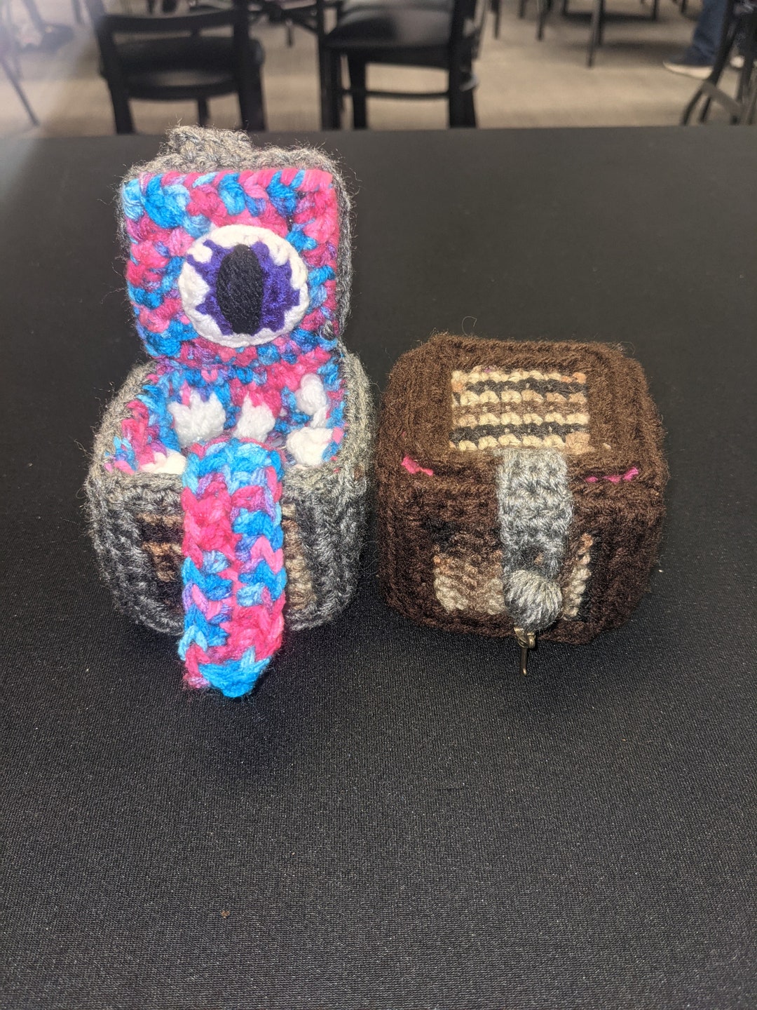 Mimic Box Crochet Dice Box Etsy