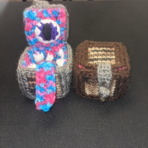 Mimic Box Crochet Dice Box
