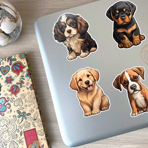 Cute Puppy PRINTABLE Sticker Sheets Print and Cut, PNG Sticker, 26 ...