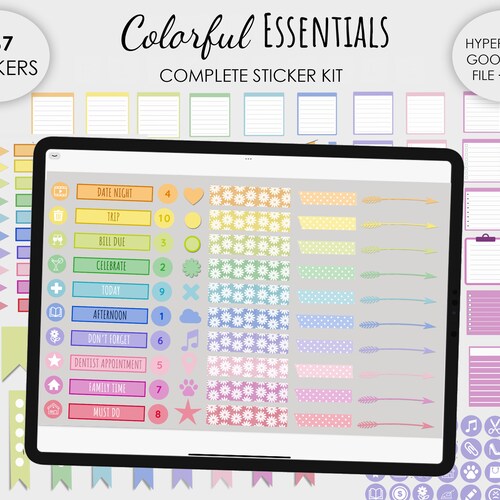 Digital Planner Stickers Etsy