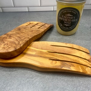 Handcrafted Olive Wood Bear Claw Set