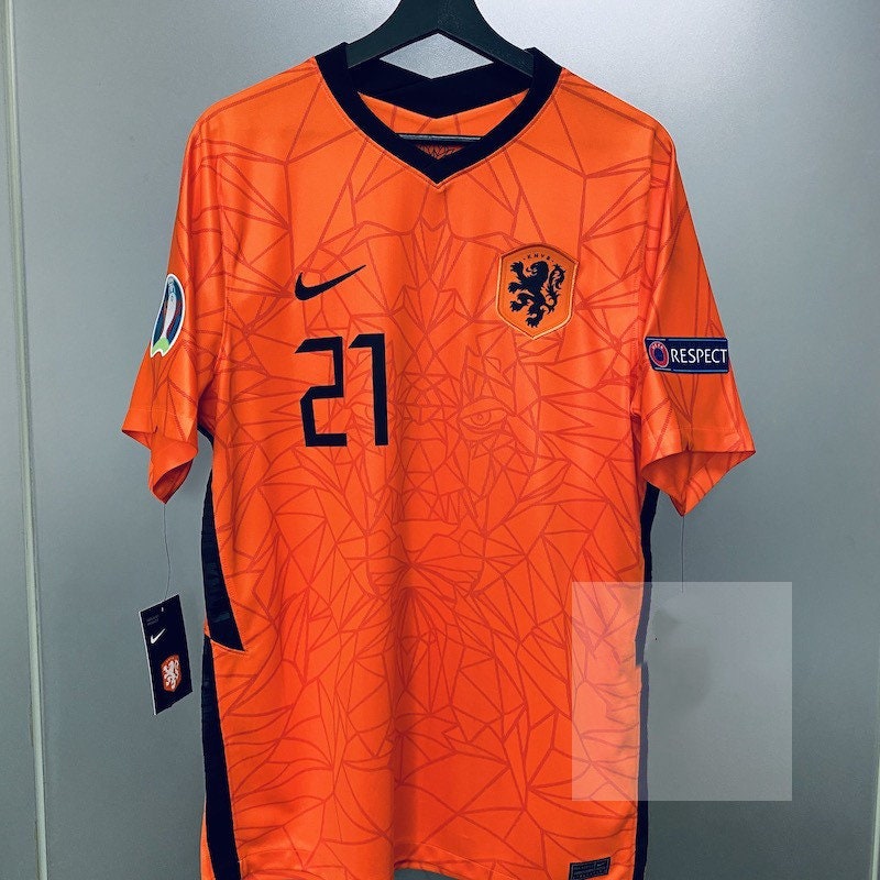 Men's Netherlands 21 Frenkie de Jong Soccer Jersey 2021 Etsy