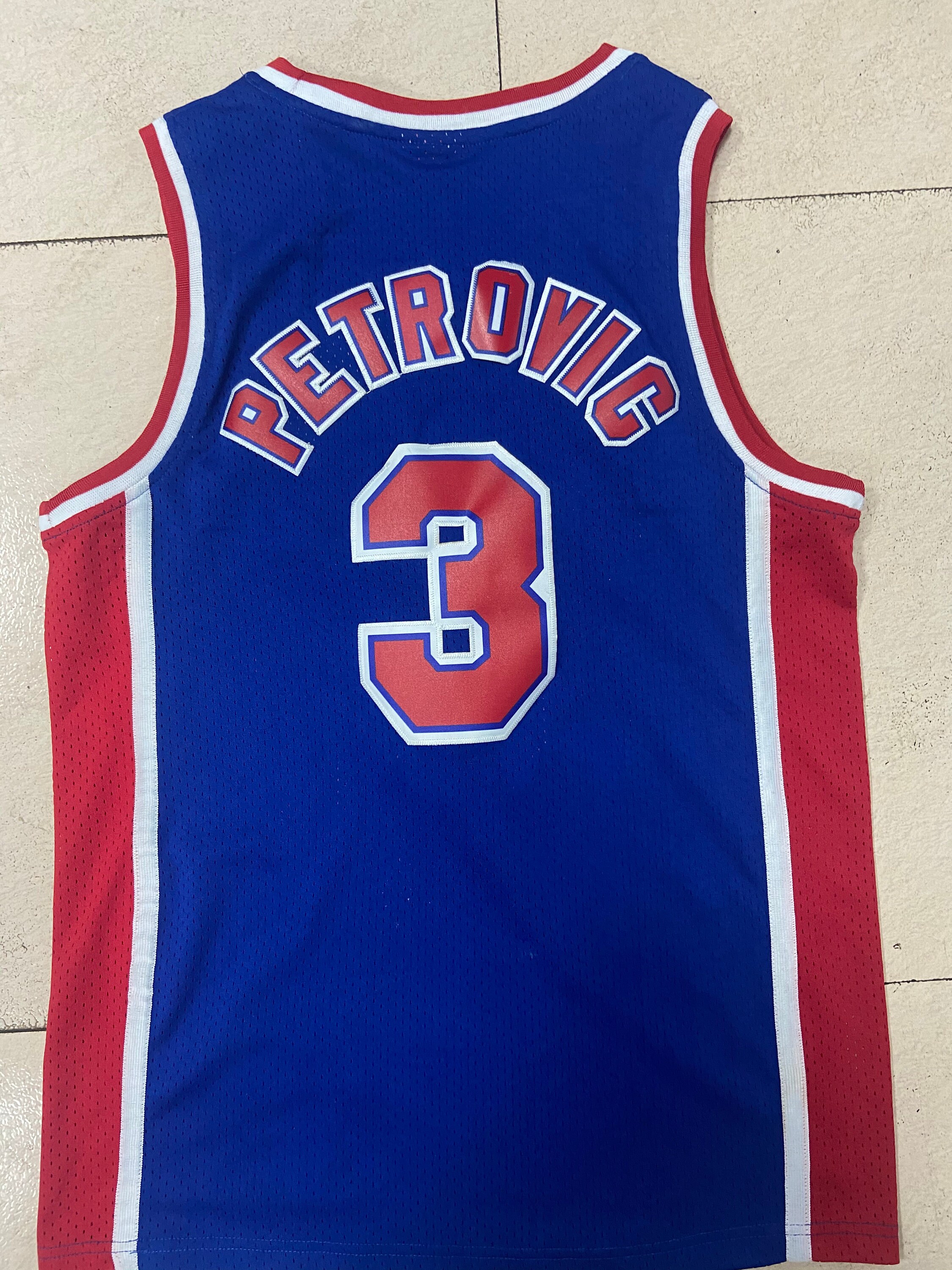 Vintage Männer 3 Drazen Petrovic Jersey New Jersy Nets Etsy