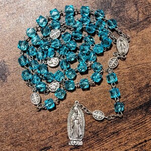 Beautiful Vibrant Pearl Rosary Beads, Catholic Womens and Girls Gifts