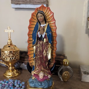 8&quot; Our Lady of Guadalupe Blessed Mother Mary Statue