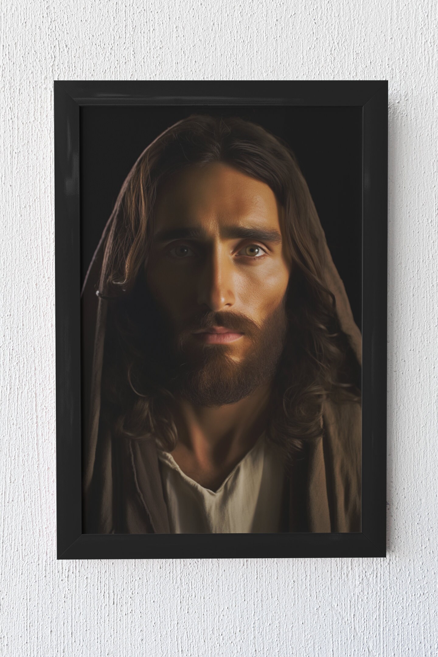 North Pole Photo Shroud Of Turin Giclee Print - 24x12 On Mounted ART Canvas