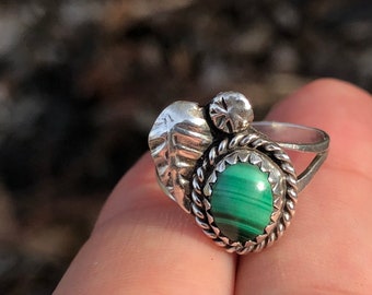 Native American Kokopelli Malachite Sterling Silver pendant and choker