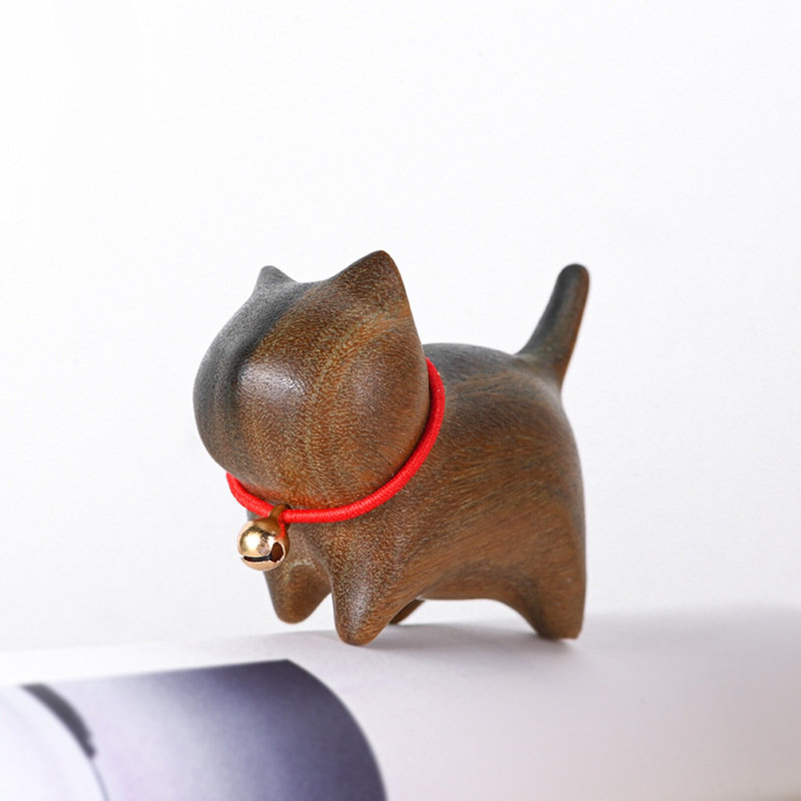 Figurine de chat en bois et ornements de table en bois de Etsy