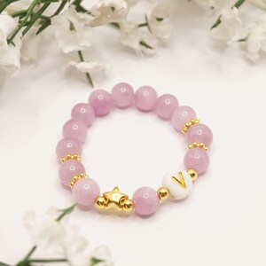 Children&#39;s bracelet with letter, baptism bracelet, baby bracelet, bracelet for newborn, bracelet for birth, baby pearl bracelet, newborn bracelet