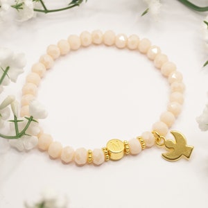 Bracelet angel, pearl bracelet letter, gift girl, guardian angel, confirmation bracelet, baptism bracelet girl, personalized bracelet