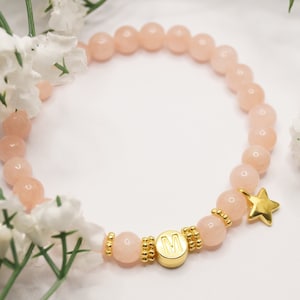 Pulsera estrella, pulsera niño estrella con letra, recuerdo niño estrella, regalo de consuelo mamá, recuerdo niño estrella, pulsera de la suerte