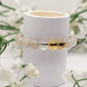 Children&#39;s bracelet with heart, baby bracelet, bracelet for newborn, bracelet for birth, baby pearl bracelet individual, newborn bracelet