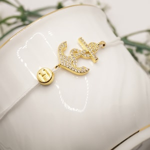 Anker Armband mit Buchstabe, Freundschaftsarmband, Geschenk für Schwester, Geschenk für Mutter, beste Freundin, Maritim Armband