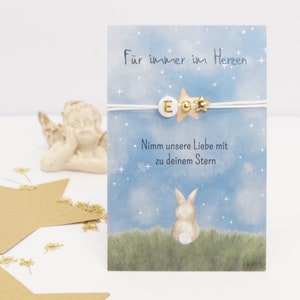 Pulsera estrella oro plata, pulsera niño estrella con letra, recuerdo niño estrella, regalo consuelo mamá, souvenir niño estrella