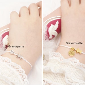 Schulkind Armband Mädchen Mit Schutzengel - Rosa Armband Zur Einschulung