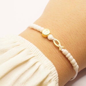 Pulsera Comunión, Pulsera Ichtys Pescado, Regalo Confirmación, Pulsera Confirmación, Pulsera Bautismo Niña, Regalo Bautismo, Pulsera Personalizada