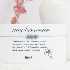 Neues Jahr Geschenk, Neues Jahr Armband, Armband Glücksarmband, Glücksbringer gold, Geschenk Geburtstag Glück, Geschenkidee Neujahr