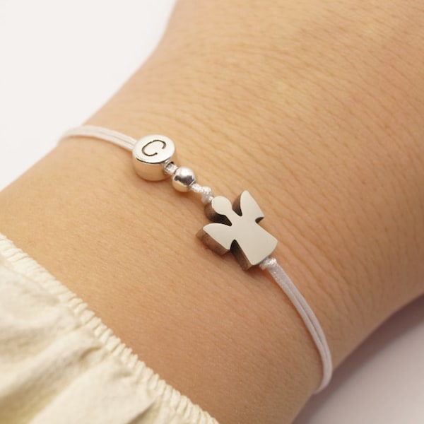 Bracciale angelo, regalo comunione ragazza, braccialetto cresima, angelo custode, braccialetto cresima, braccialetto battesimo ragazza, braccialetto personalizzato