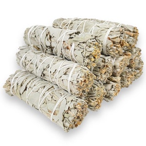 Sacred White Sage Bundle: Cleanse and Purify Your Space with the Timeless Wisdom of Nature&#39;s Blessing. Elevate Your Energy Flow.