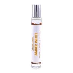 White Amber Oil Perfume - fragrance oil for men and women (unisex), alcohol-free pure body fragrance comes in 10 ml roll-on bottle