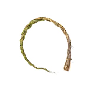 Canadian Sweetgrass Braid – Hand-Harvested, Dried Sweet Grass for Smudging, Cleansing & Spiritual Rituals | Natural Fragrance 24–30 Inches