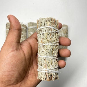 Blue Sage Bundle: Embrace Tranquility and Spiritual Clarity with the Calming Aroma of Ethically Sourced Blue Sage Smudge Stick.