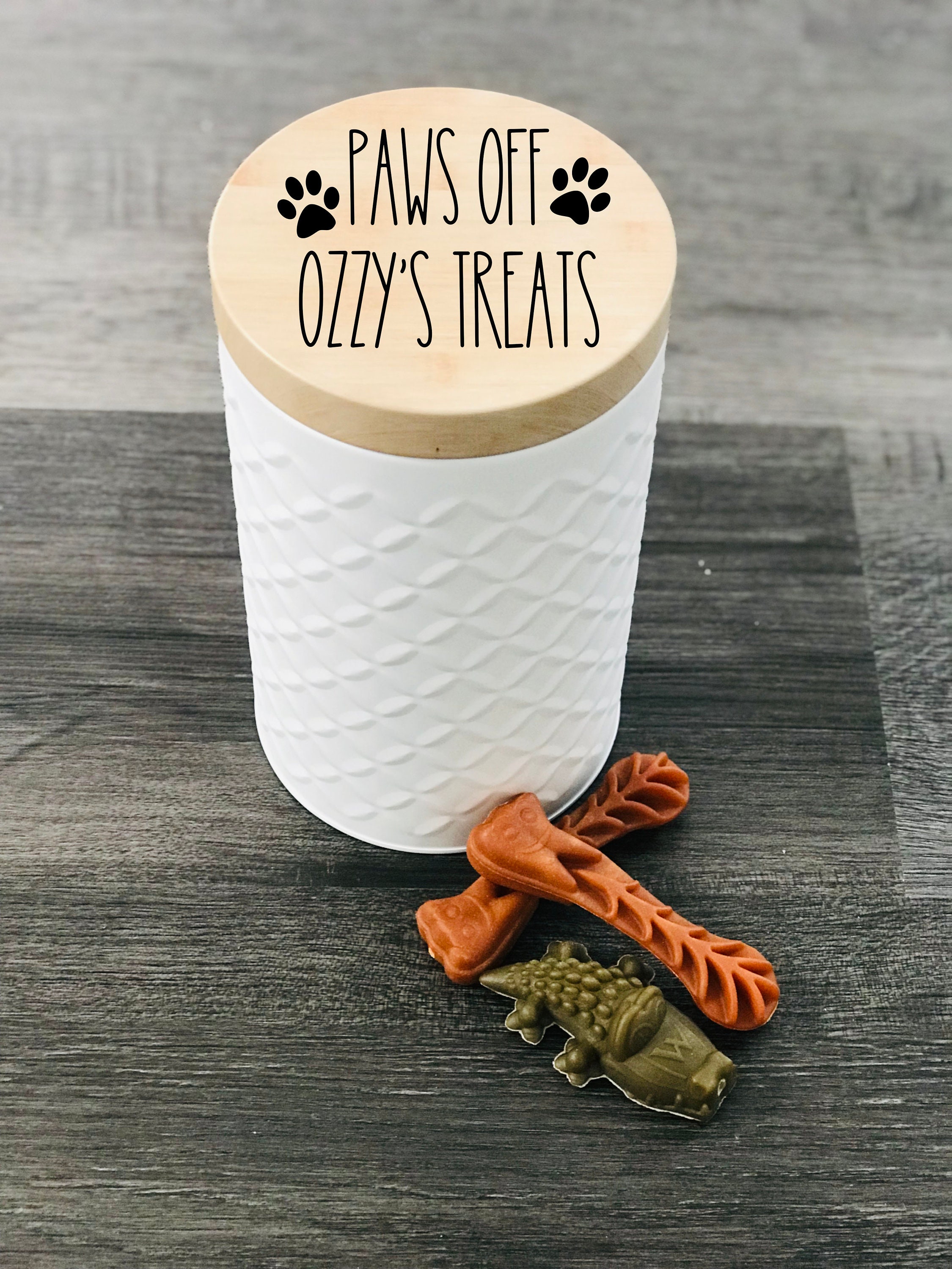 Hunde leckerli Dose Hunde leckerli Behälter personalisiert Etsy