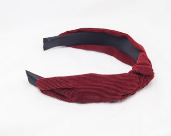 ◆EMIS◆ CORDUROY CROSS HAIRBAND m1037_1351356 Buy Emis Corduroy Cross Hairband Sky Blue | SASOM