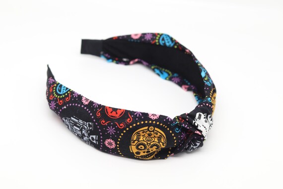 Fascia Per Capelli Halloween Teschio – Bandana Con Fiocco Nero Donna Pirata