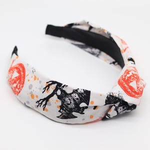 Halloween Ghost Hair Accessory, Spooky Season Headband, Pumpkin Headband Fall Hairband Halloween Costume, Halloween Gift, Halloween Party
