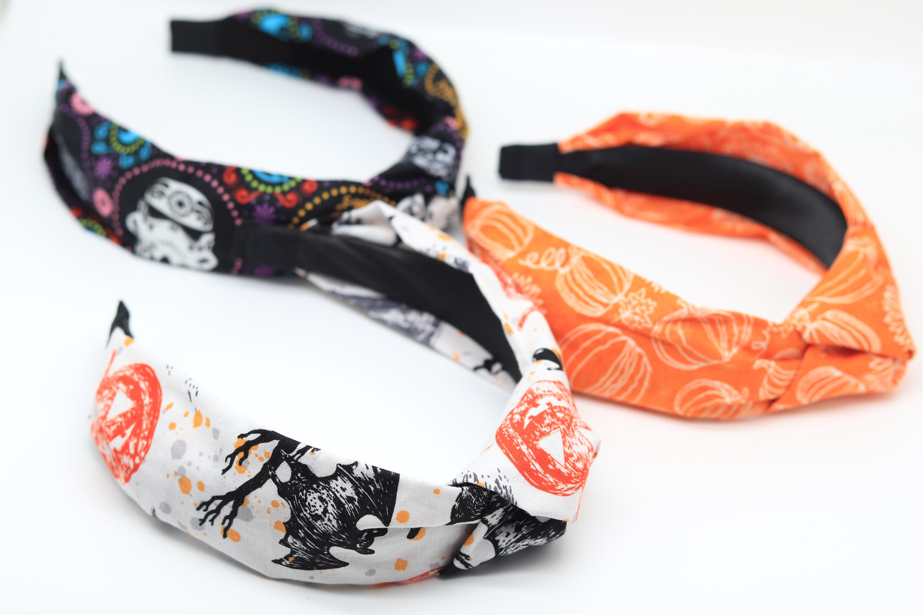 Cerchietto per capelli di Halloween Fascia per capelli Glitter Cartoon Zucca Forte Tenuta Cattura Cerchio Capelli Styling Strumento Halloween Fasce per Adulti