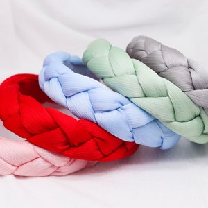 Satin Braid Headband: Twisted Woven Plait Hairband