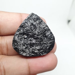 Black Tourmaline Druzy Cabochon, Tourmaline Raw Druzy Natural Polished Tourmaline  Loose Tourmaline Gemstones, Tourmaline