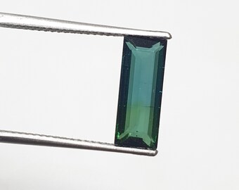 Natural Tourmaline faceted Rectangle Tourmaline Bi Color Tourmaline Gemstone Loose Gemstone