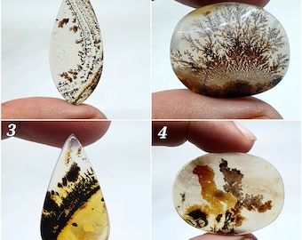 Shazar Scenic Dendrite Agate Cabochon  Dendritic Agate Cabochon. Natural Shazar Dendrite Gemstone