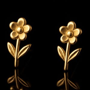 Sterling Silver 925 Flower Stud Earrings: Dainty Floral Jewelry