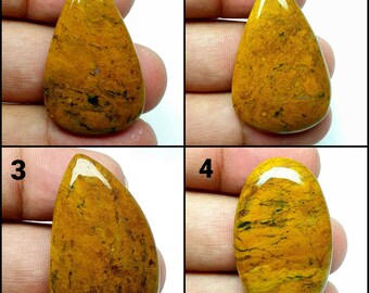 Yellow Dendrite, Dendrite Opal Cabochon, Dendrite Cabochon, Opal Cabochon, Loose Opal, Dendrite Opal, Loose Gemstone, Opal Dendrite,