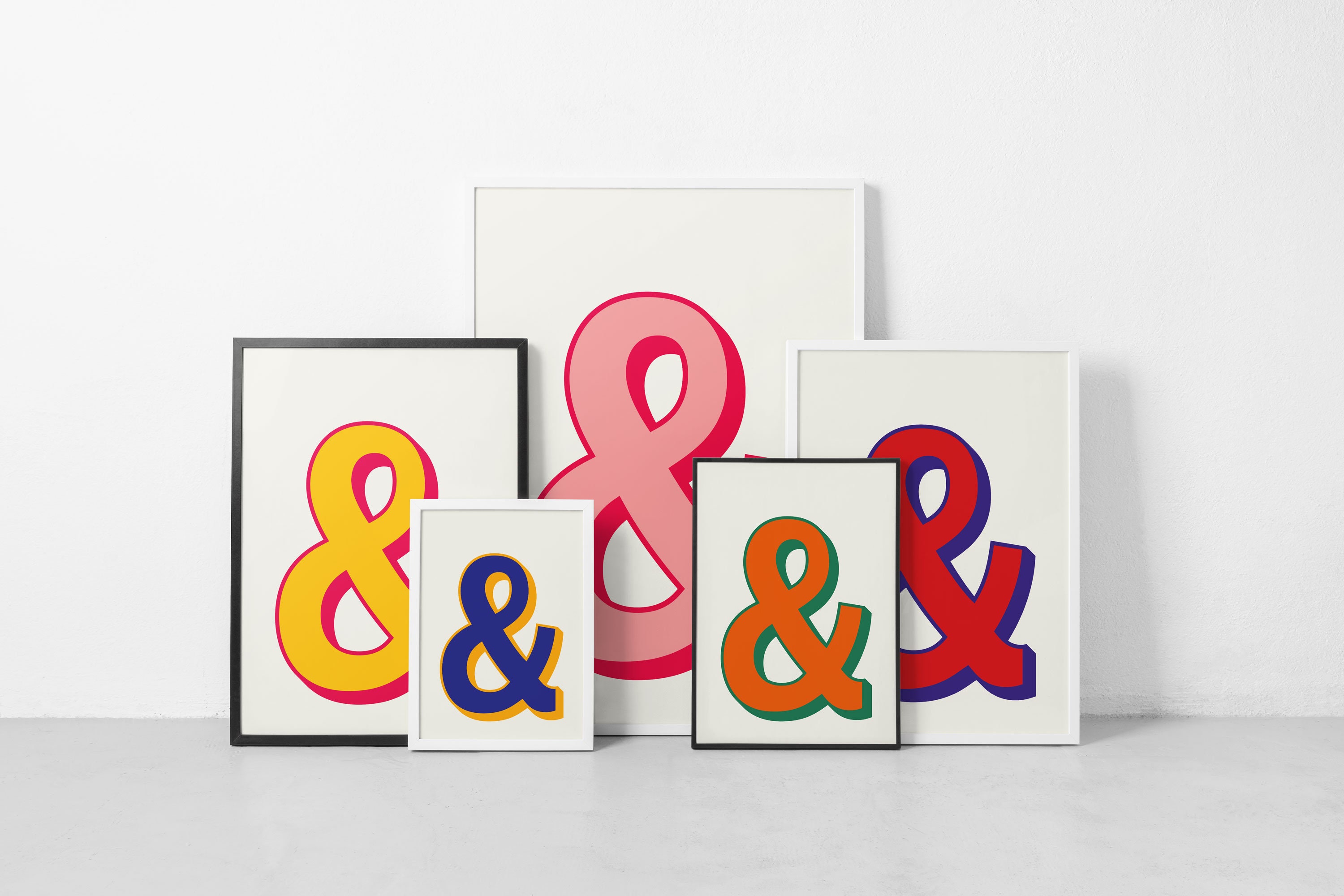 A4 Ampersand Printable Poster in Different Colour Variations - Etsy