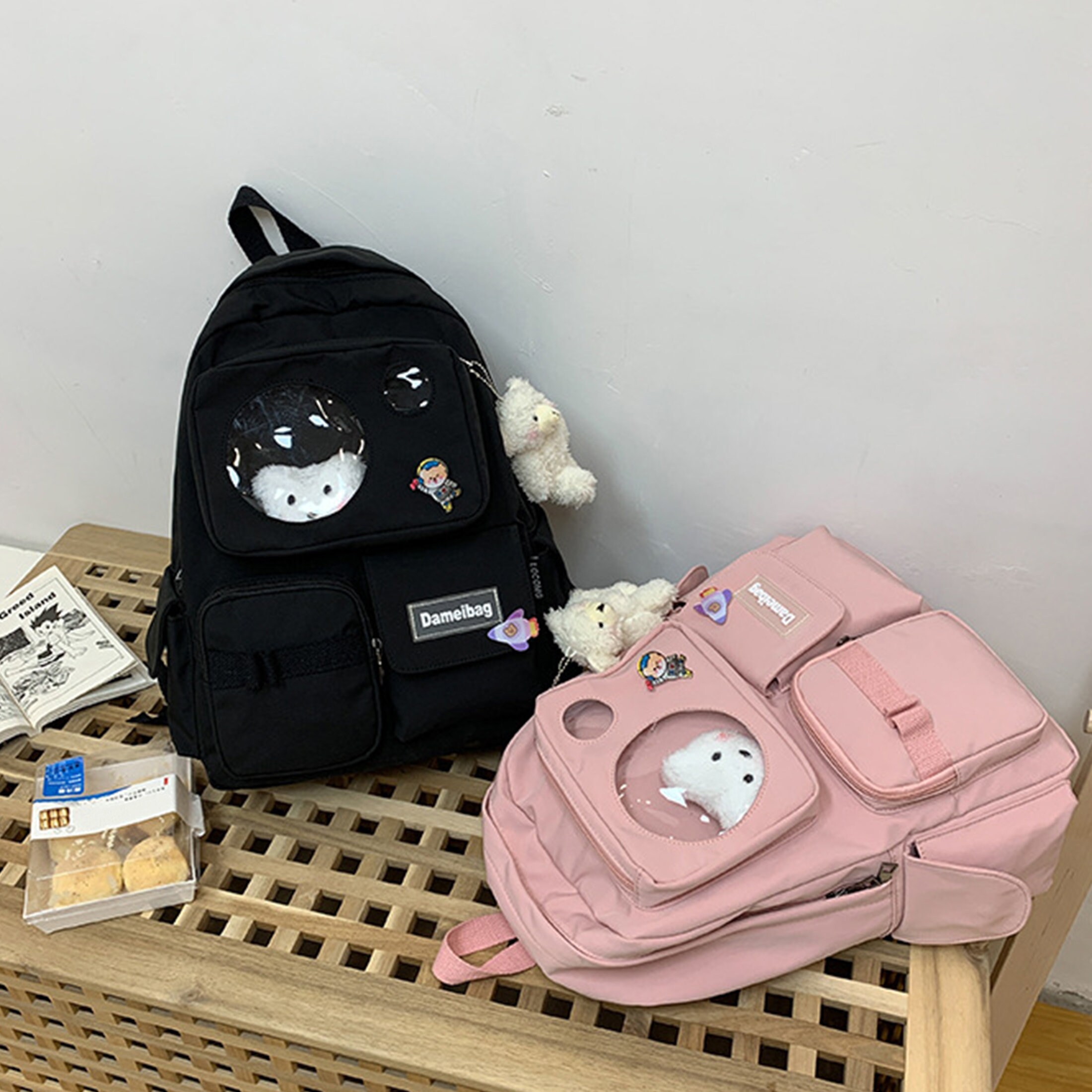 Cute Bear Backpack School Backpack Laptop Backpack Student Etsy